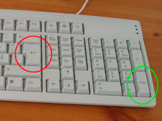 клавиши на компьютерной клавиатуре